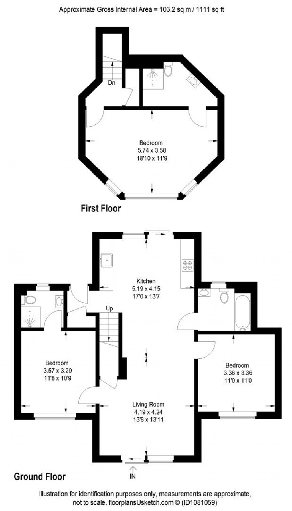 Floorplans For Bissoe Road, Carnon Downs, Truro