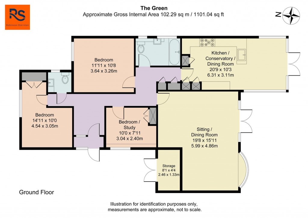 Floorplans For The Green, Middle Assendon