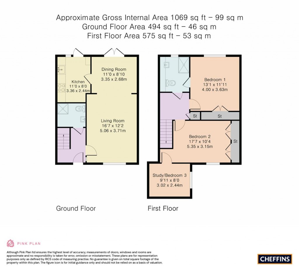 Floorplans For Churchfield Court, Girton