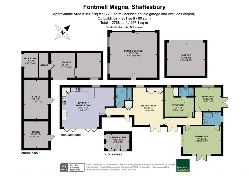 Floorplans For Fontmell Magna, Shaftesbury, Dorset