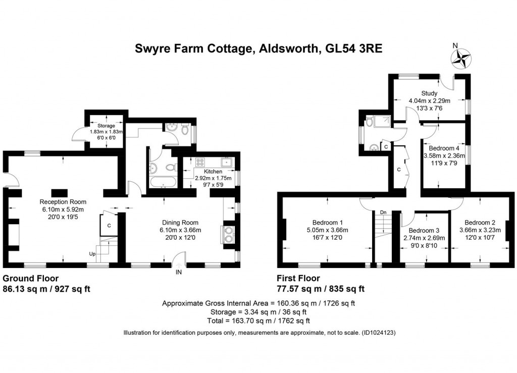 Floorplans For Aldsworth, Gloucestershire