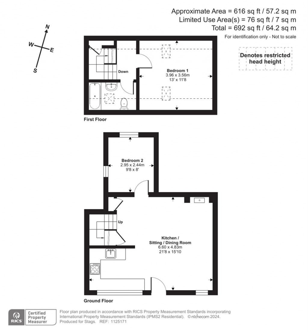 Floorplans For St. Giles-On-The-Heath, Launceston