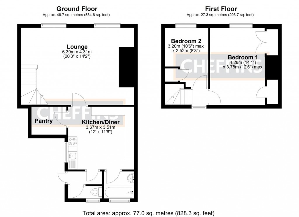 Floorplans For Main Street, Little Downham, Ely