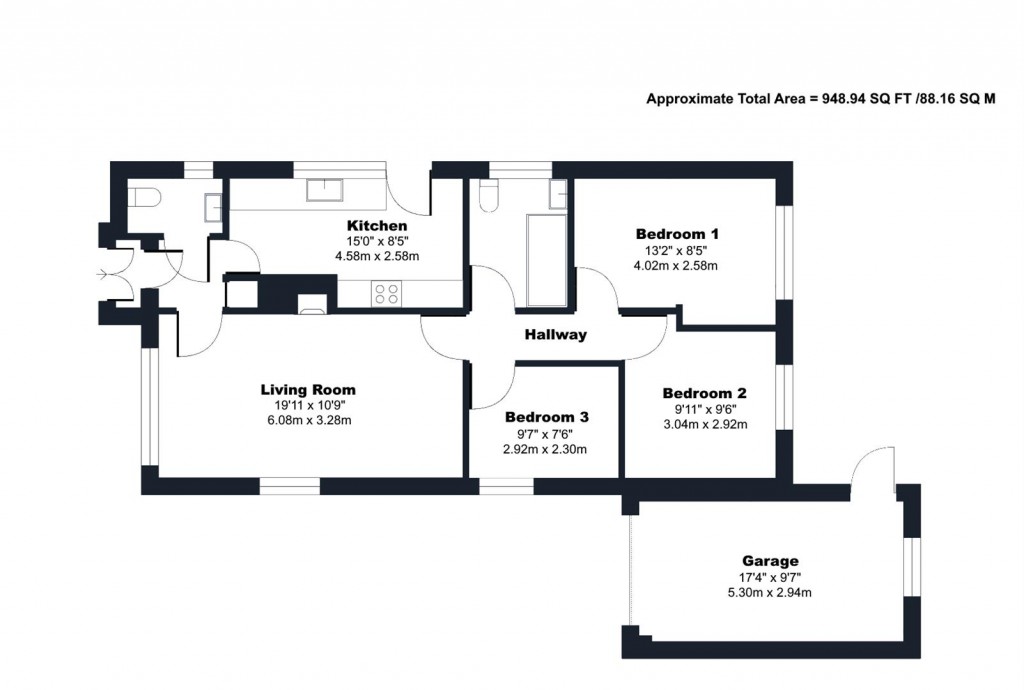 Floorplans For Chapel Close, Petrockstow, Okehampton