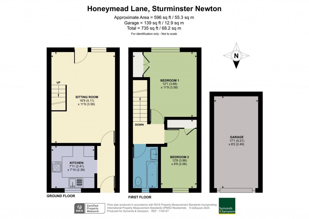 Floorplans For Honeymead Lane, Sturminster Newton, Dorset