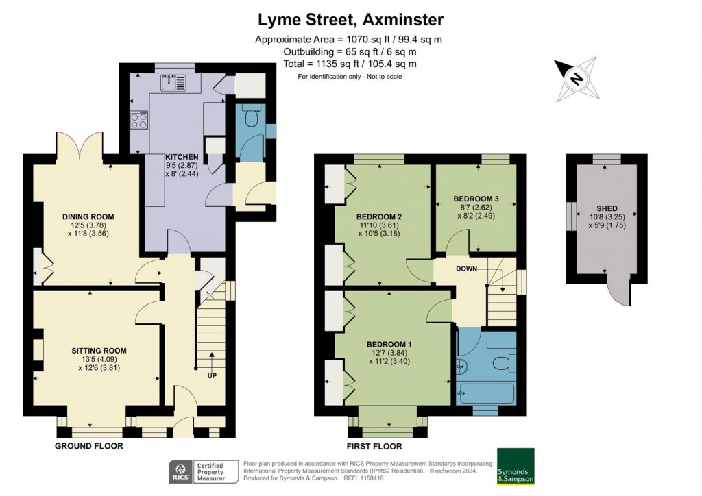 Floorplans For Lyme Street, Axminster, Devon