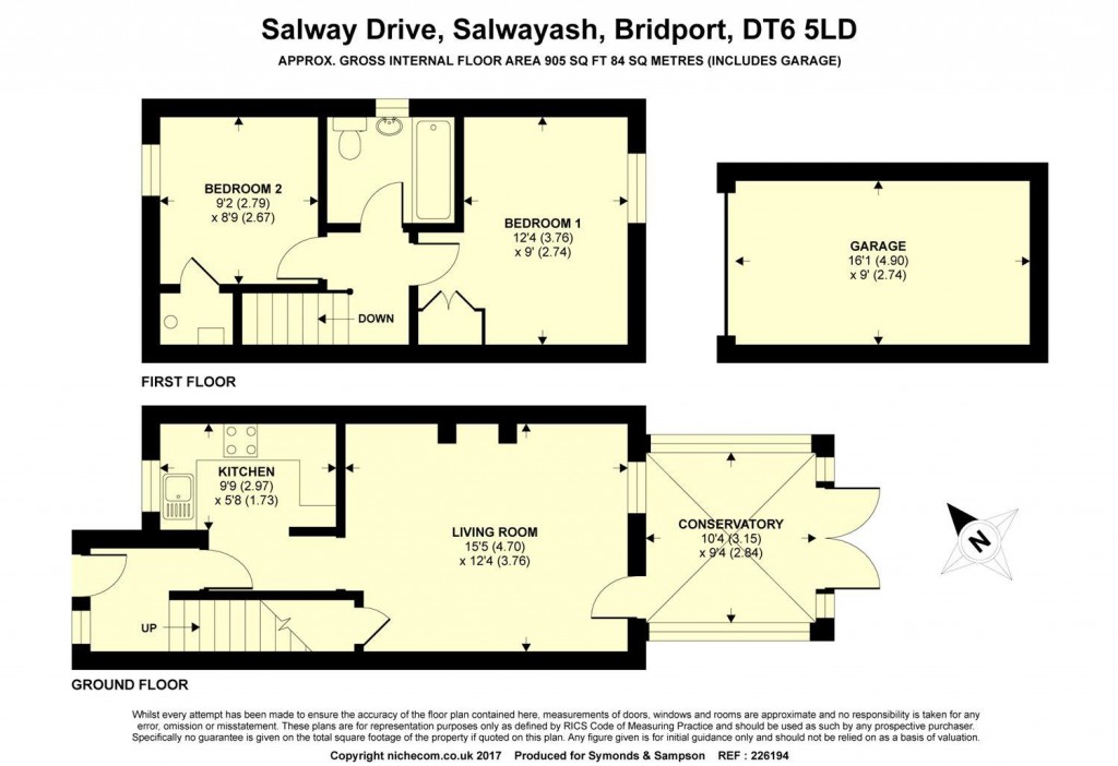 Floorplans For Salway Drive, Salwayash, Bridport