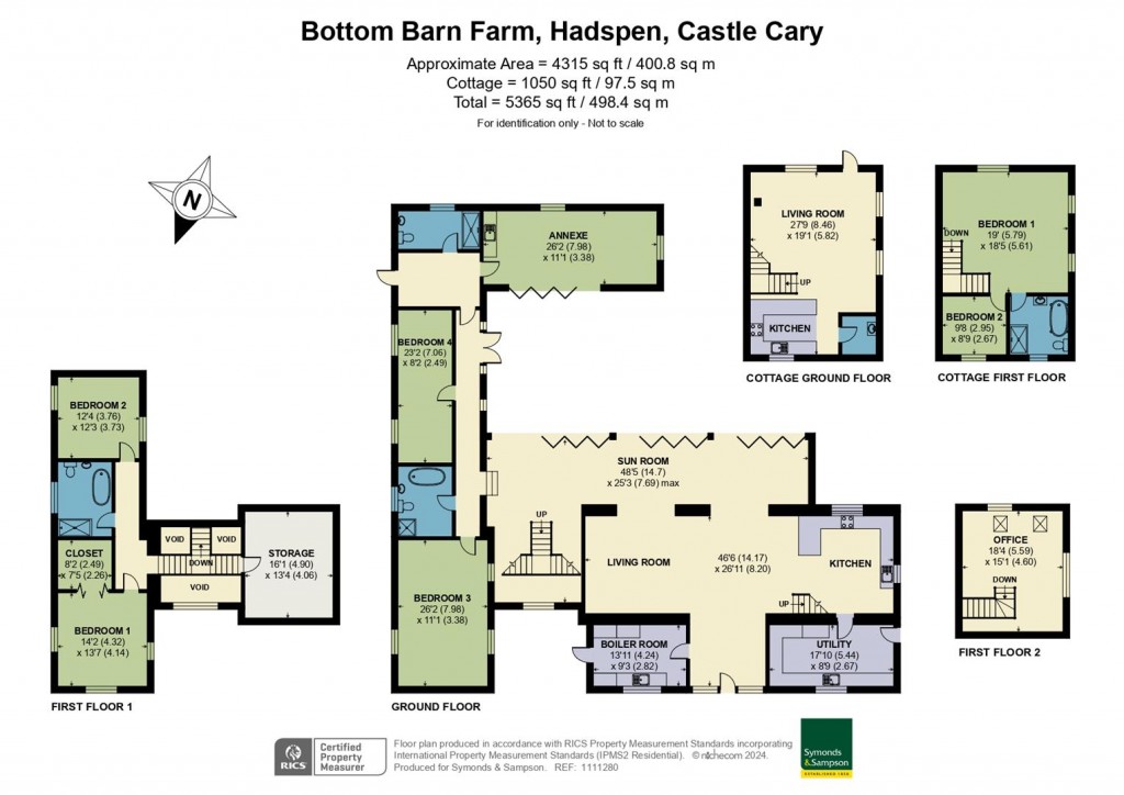 Floorplans For Hadspen, Castle Cary, Somerset