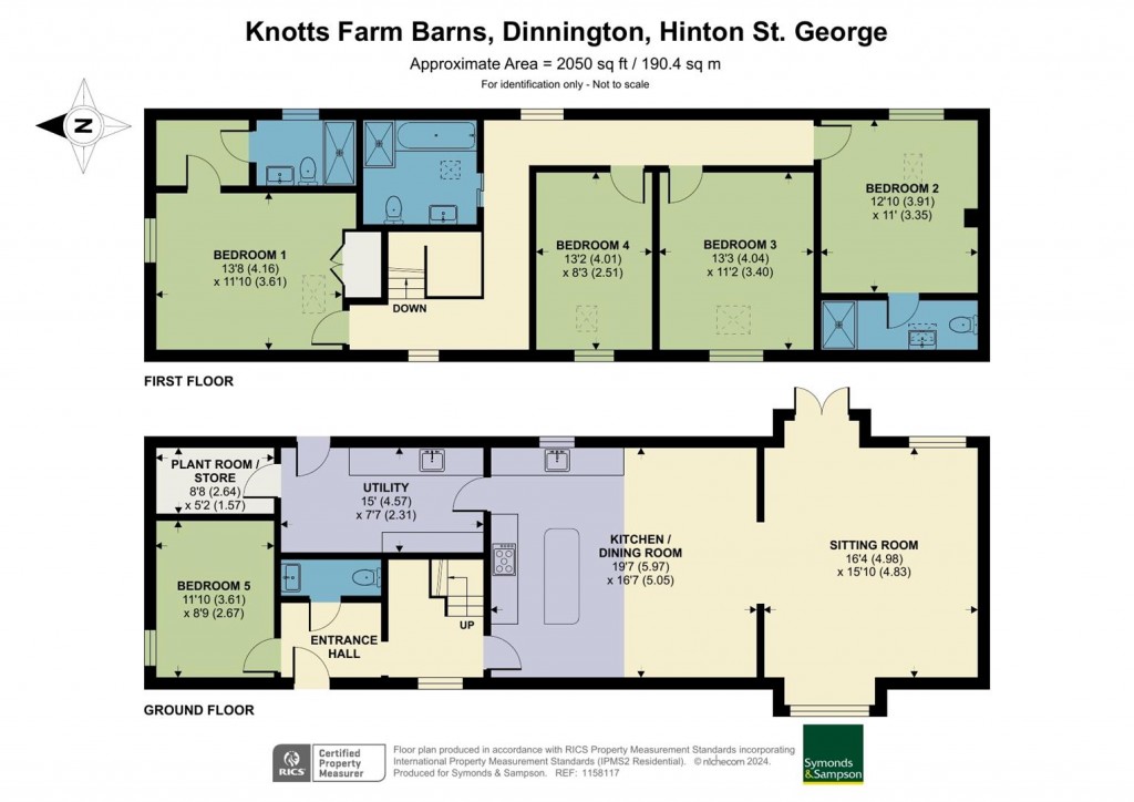 Floorplans For Knotts Farm Barns, Dinnington, Hinton St. George