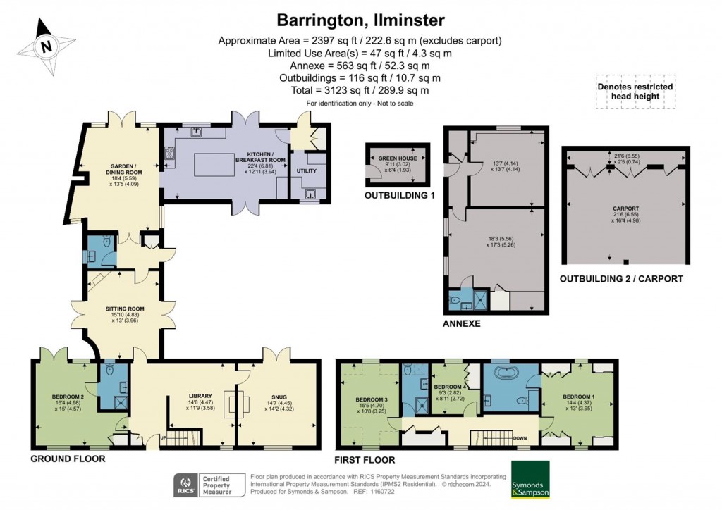 Floorplans For Water Street, Barrington, Ilminster