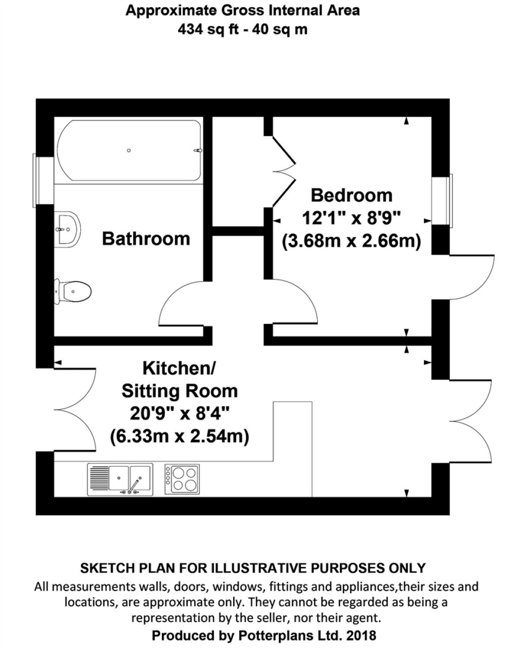 Floorplans For Yarmouth, Isle of Wight