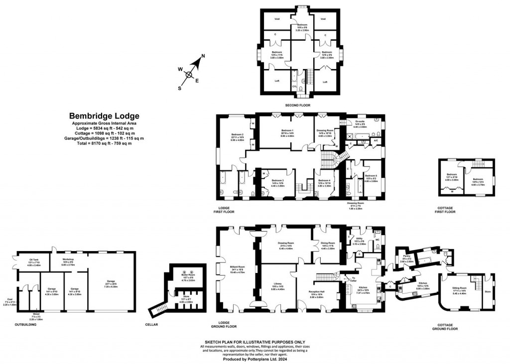 Floorplans For Bembridge, Isle of Wight