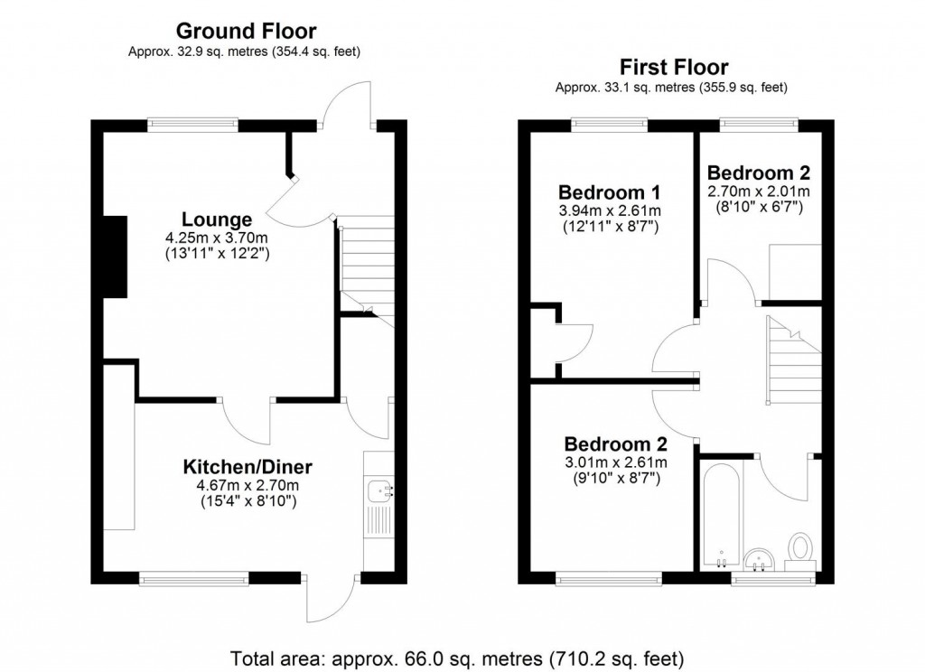 Floorplans For Church Lane, Littleport, Ely