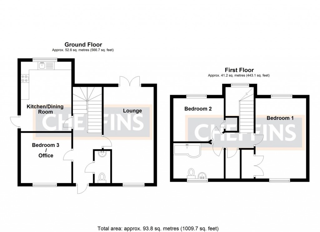 Floorplans For Pond Lane, Little Downham, Ely