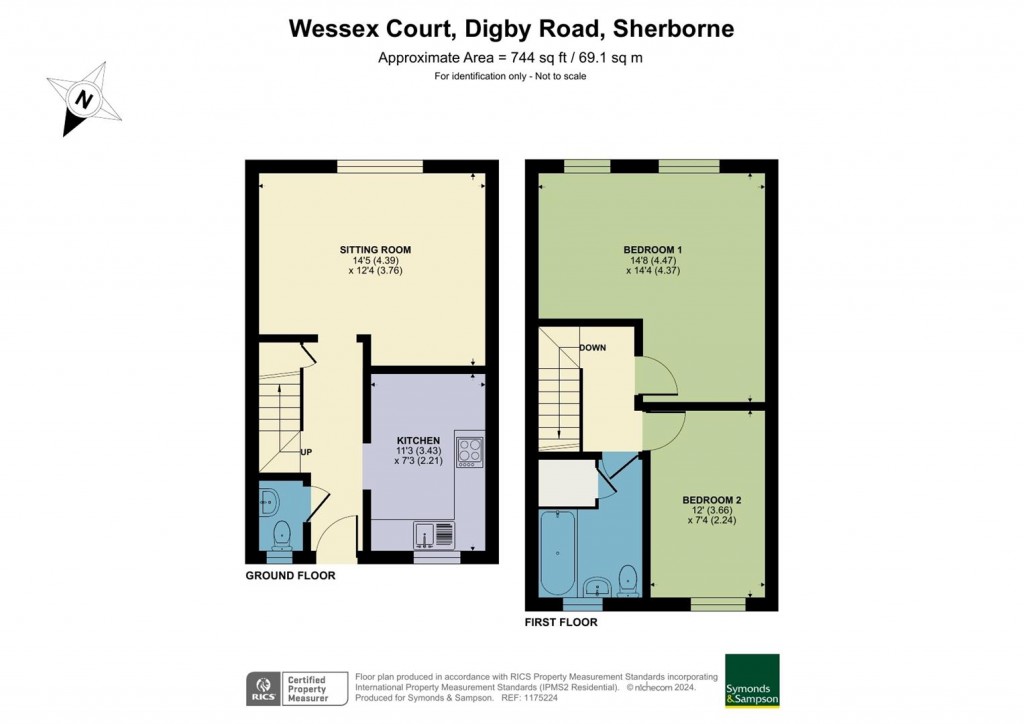 Floorplans For Wessex Court, Digby Road, Sherborne