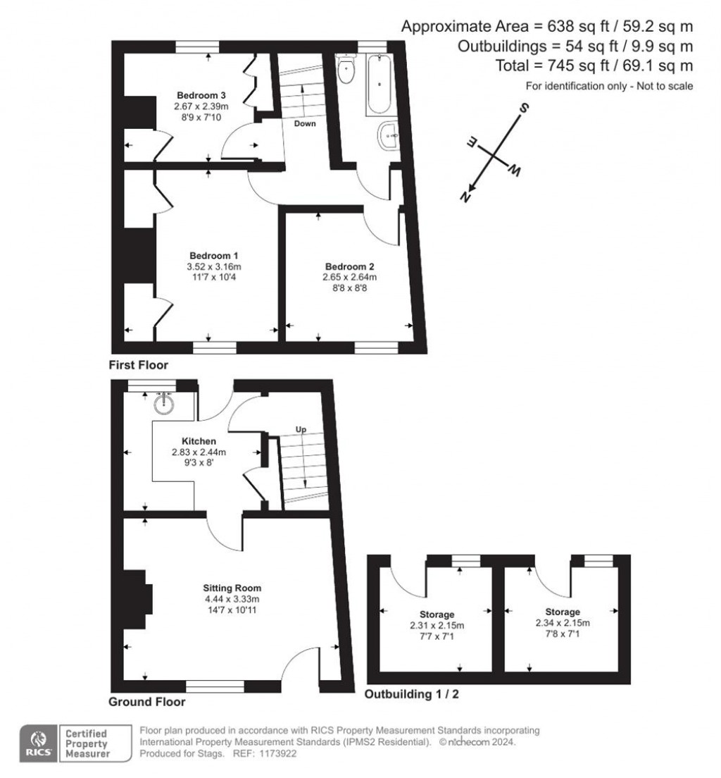 Floorplans For Chapel Street, Tiverton