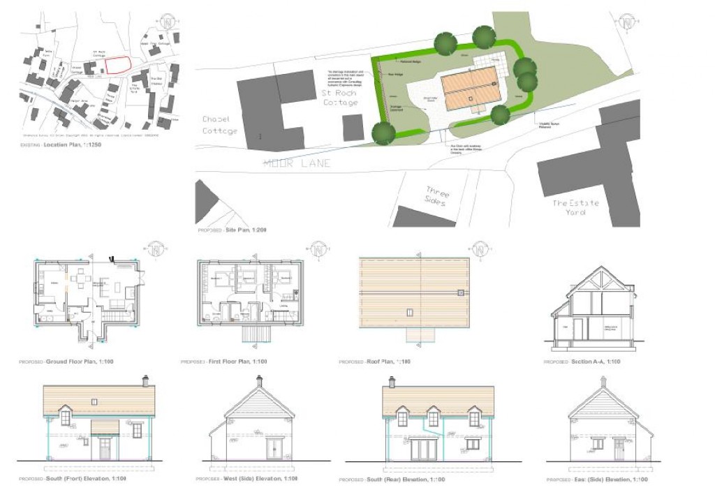 Floorplans For Moor Lane, East Coker