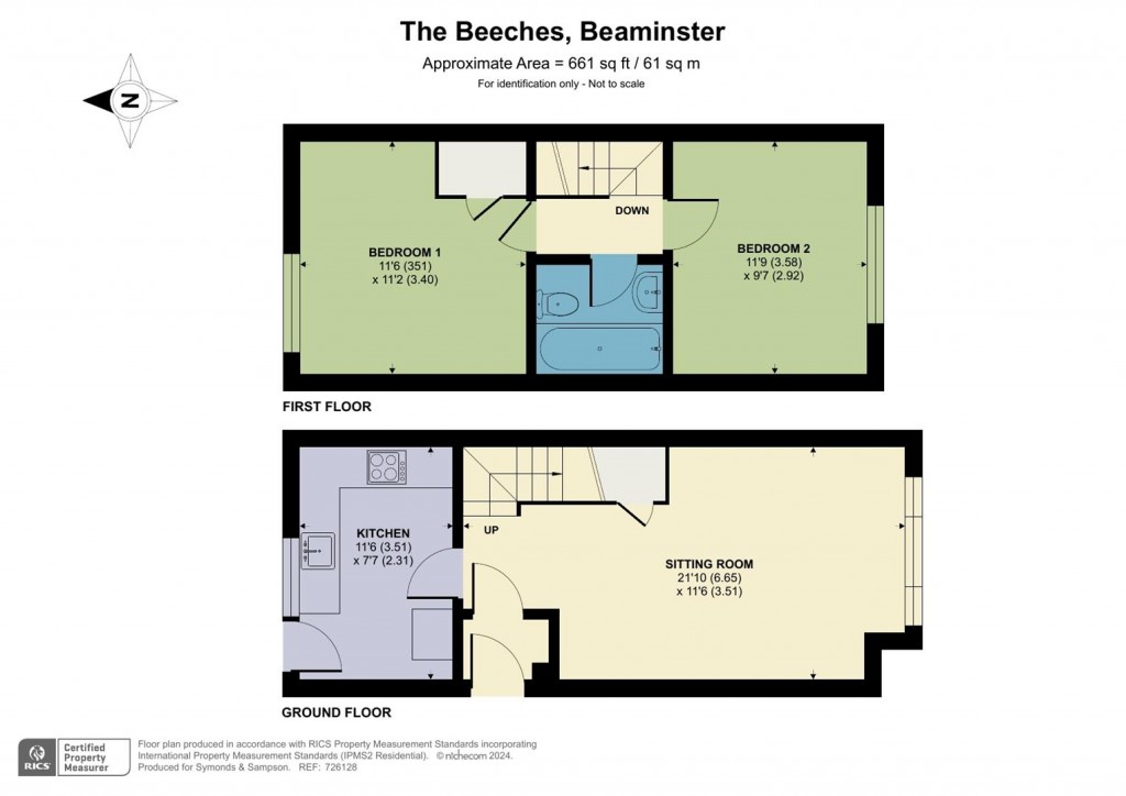 Floorplans For The Beeches, Beaminster, Dorset