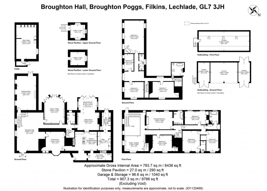 Floorplans For Broughton Poggs, Oxfordshire