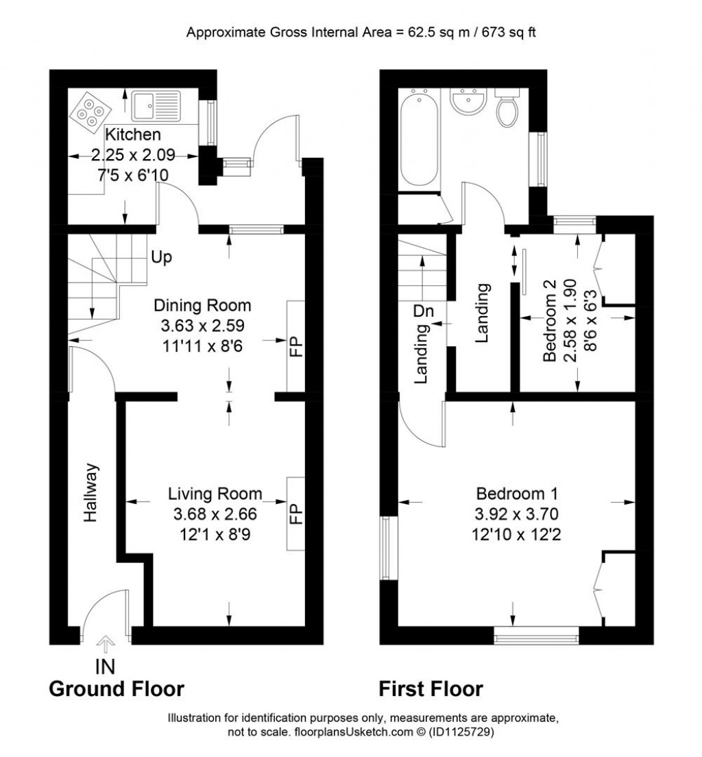 Floorplans For Park Road, Wadebridge