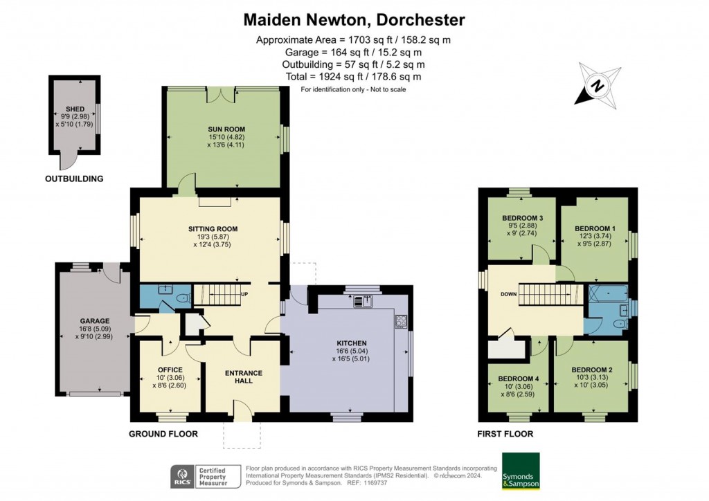 Floorplans For Greenford Farm, Maiden Newton, Dorchester