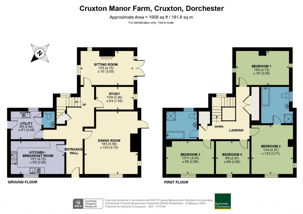 Floorplans For Cruxton Lane, Maiden Newton, Dorchester