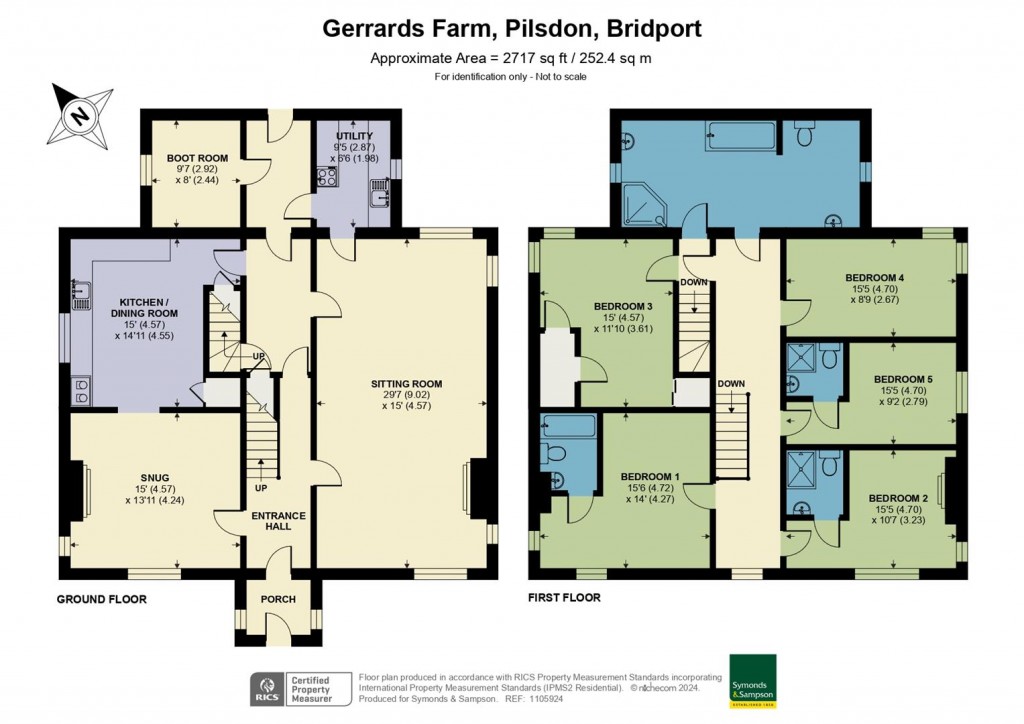 Floorplans For Pilsdon, Bridport, Dorset