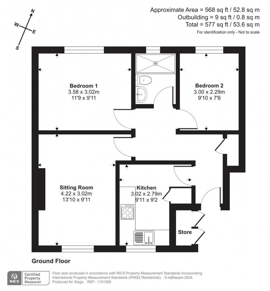 Floorplans For Pilsdon Close, Beaminster