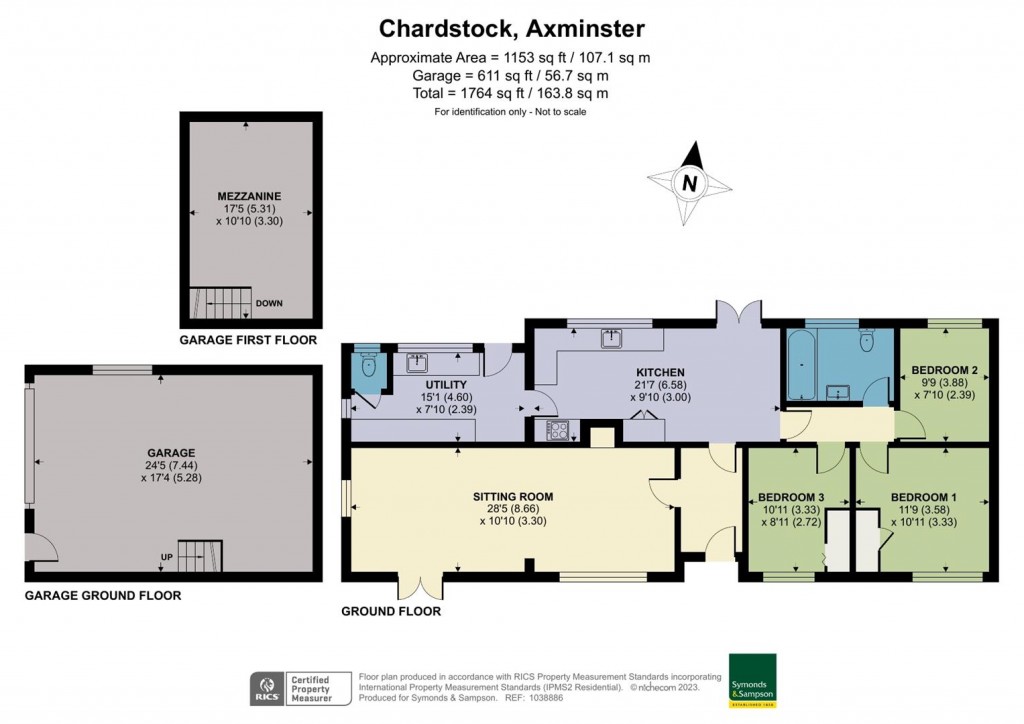 Floorplans For Chardstock, Axminster, Devon