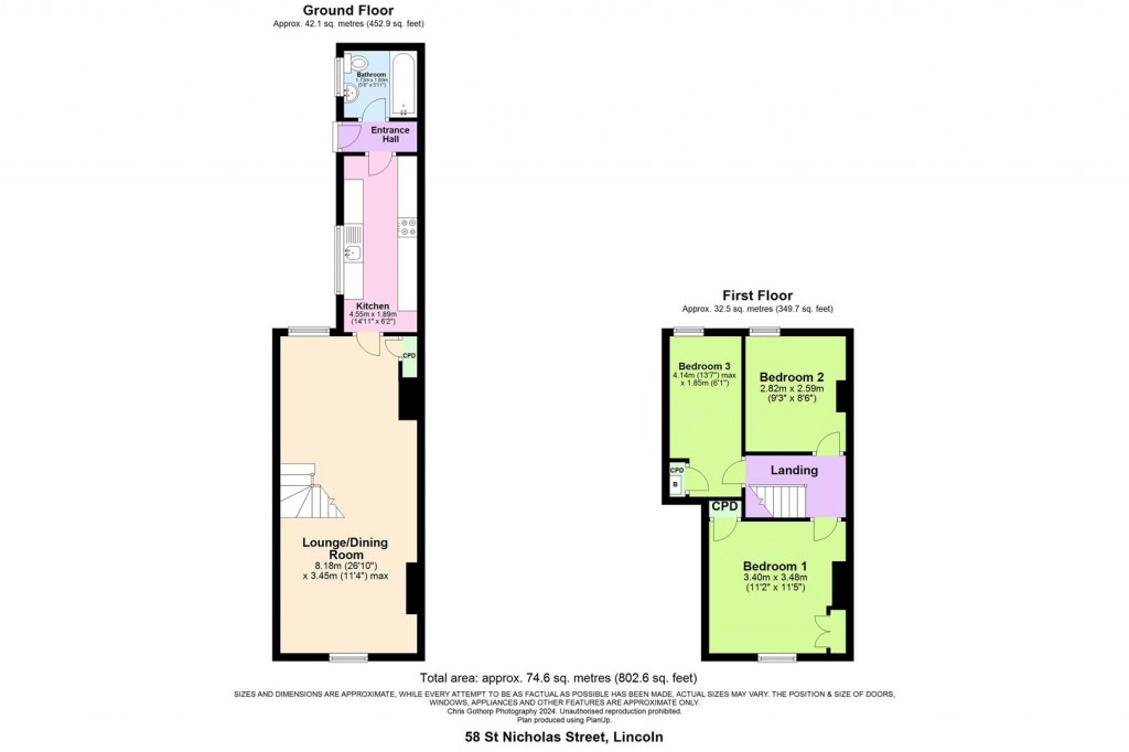 Floorplans For St. Nicholas Street, Lincoln