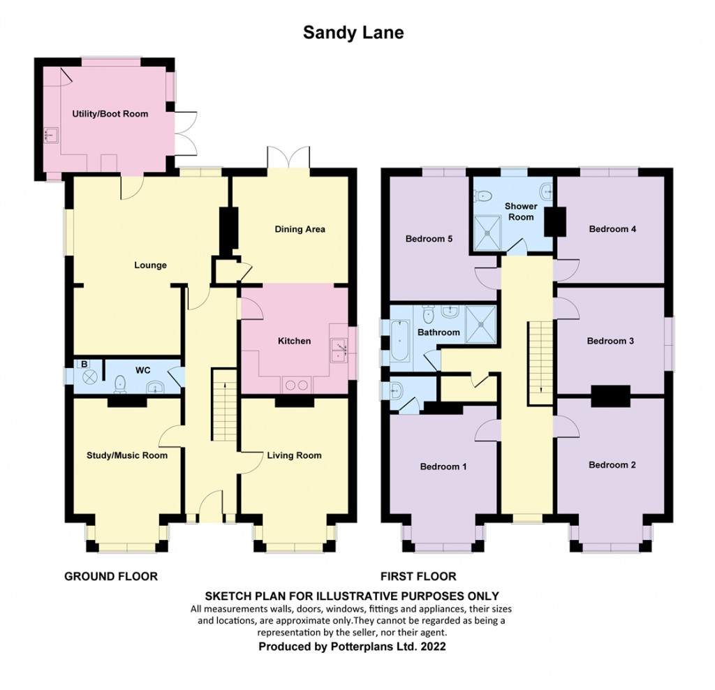 Floorplans For Totland Bay, Isle of Wight