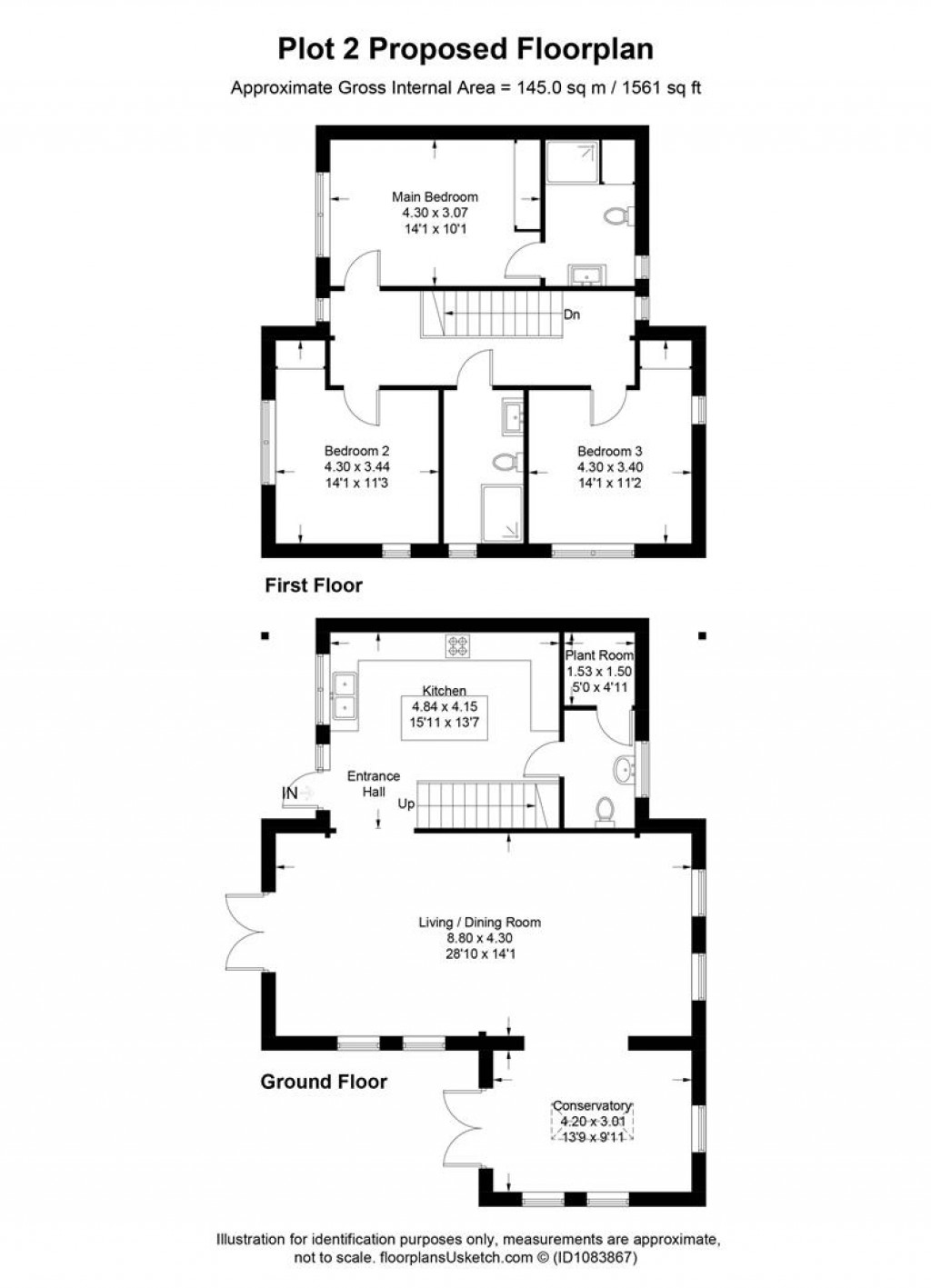 Floorplans For Saunton Road, Braunton