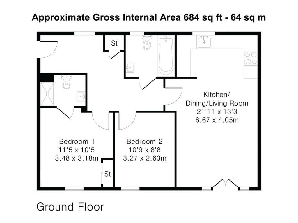 Floorplans For Allard Way, Saffron Walden