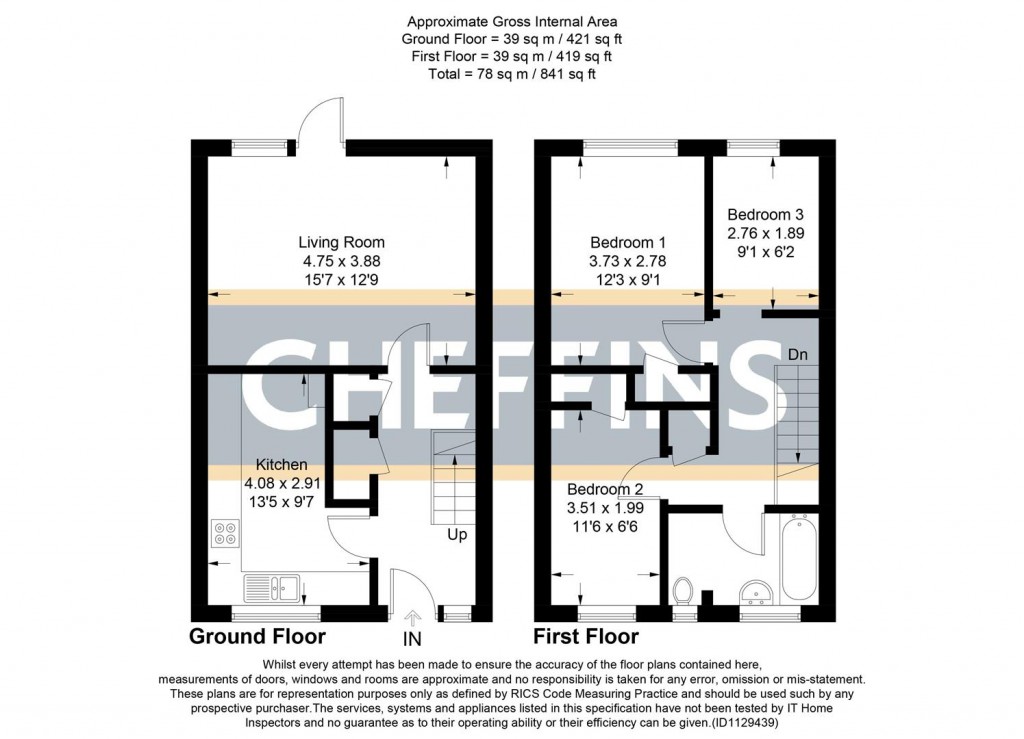 Floorplans For Fair Field Close, Soham, Ely