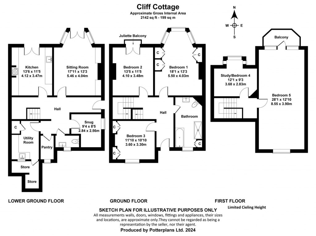 Floorplans For Cowes, Isle of Wight