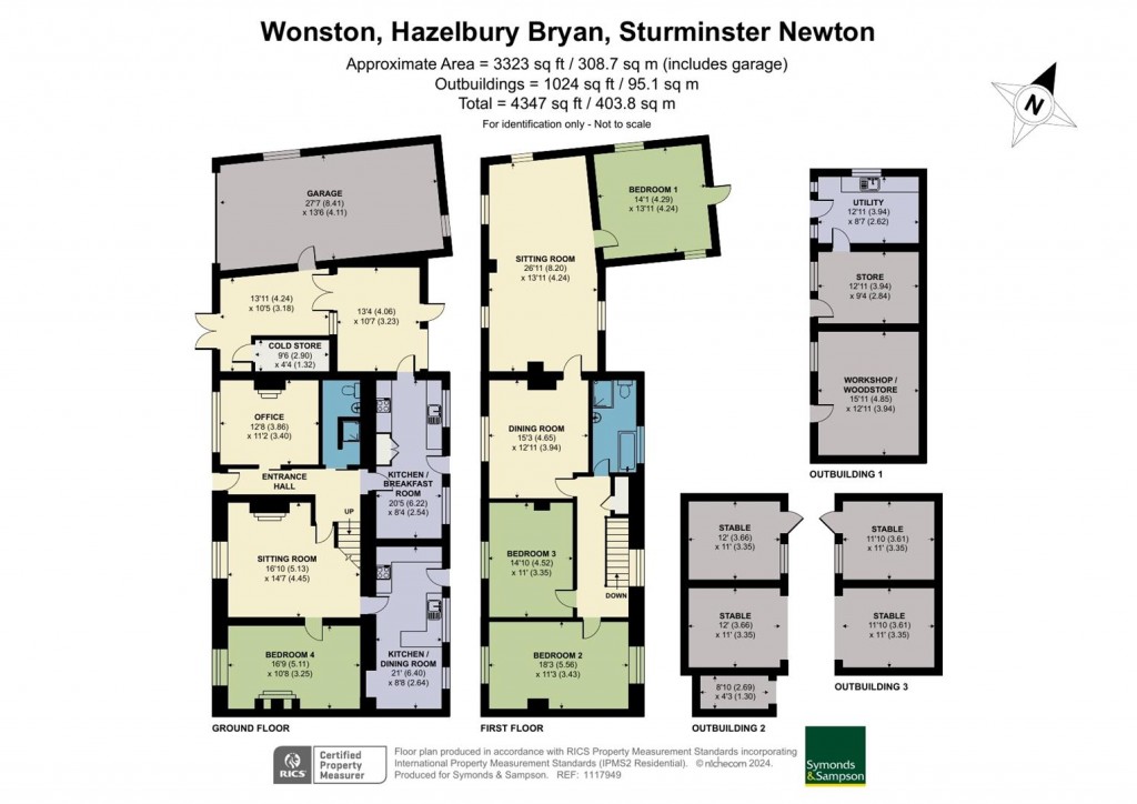 Floorplans For Hazelbury Bryan, Sturminster Newton