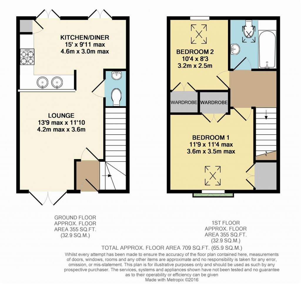 Floorplans For Yarmouth, Isle of Wight