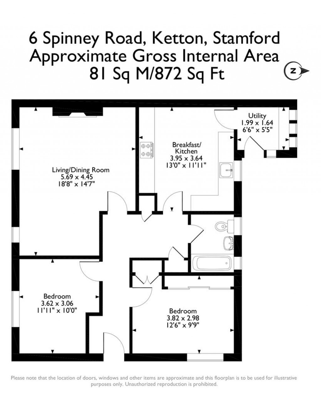 Floorplans For Spinney Road, Ketton, Stamford