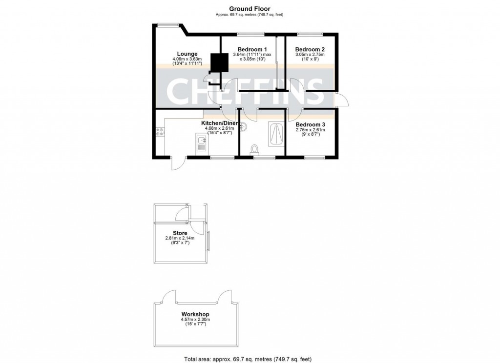 Floorplans For Lawns Crescent, Little Downham, Ely