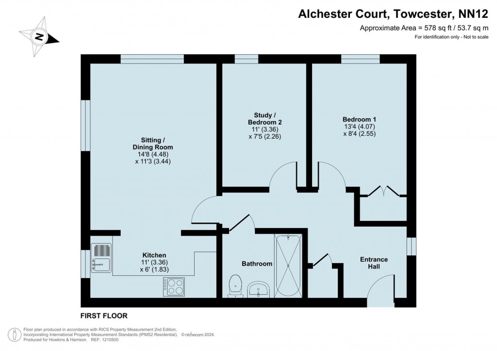 Floorplans For Alchester Court, Towcester, NN12