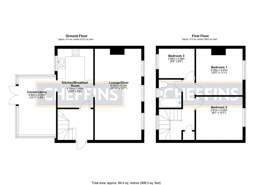 Floorplans For Burnt Chimney Drove, Littleport, Ely