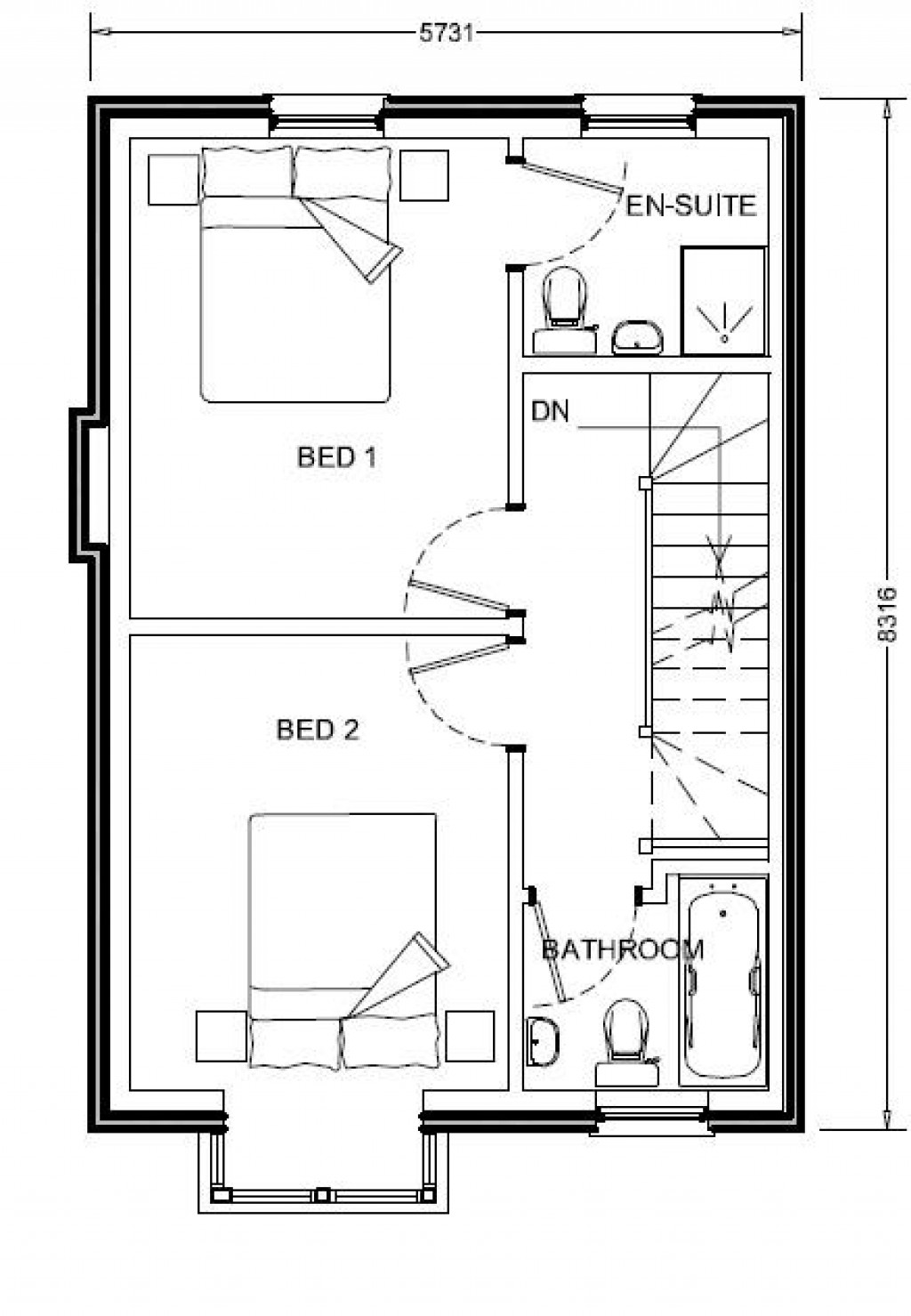 Floorplans For Totland Bay, Isle of Wight