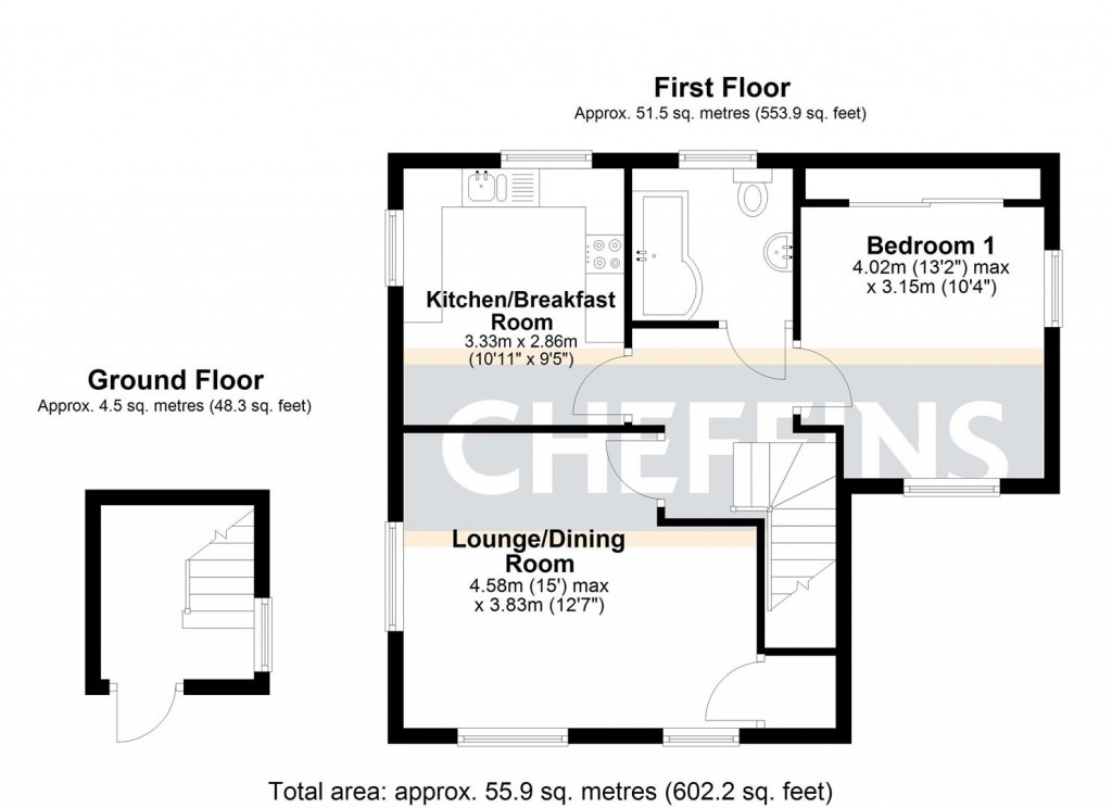 Floorplans For Blaydon Place, Sutton, Ely