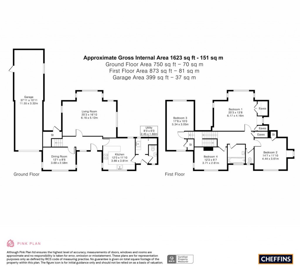 Floorplans For Cashio Lane, Letchworth Garden City