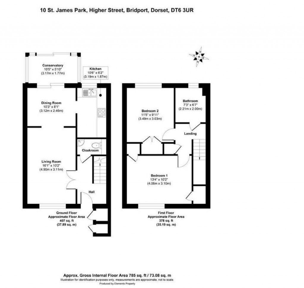 Floorplans For Higher Street, Bridport