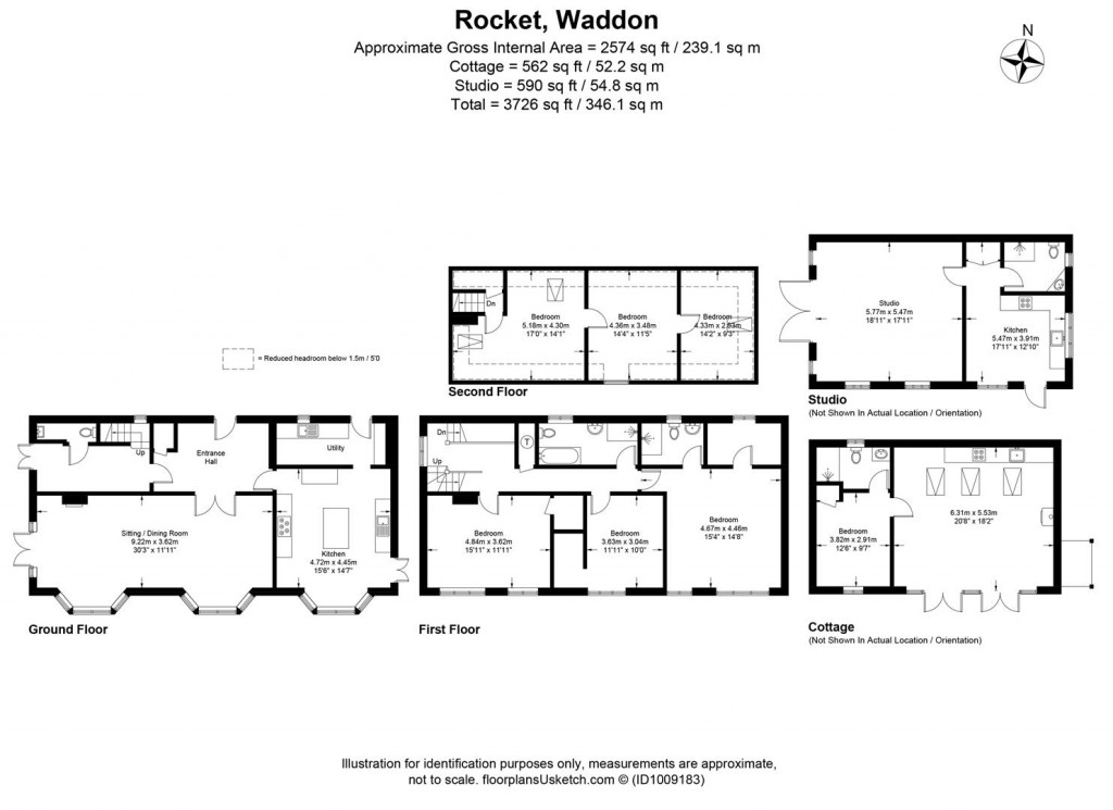 Floorplans For Winters Lane, Nr Portesham, Weymouth