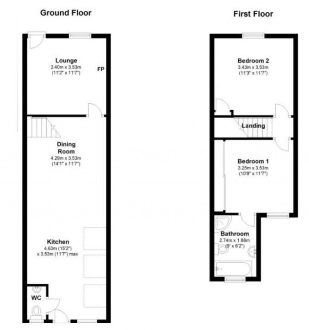 Floorplans For Crowland Road, Haverhill