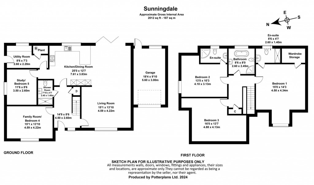 Floorplans For Shanklin, Isle of Wight