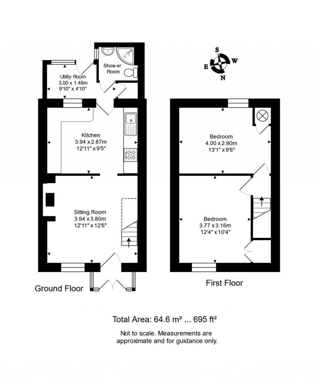 Floorplans For Churchayes, Bridport