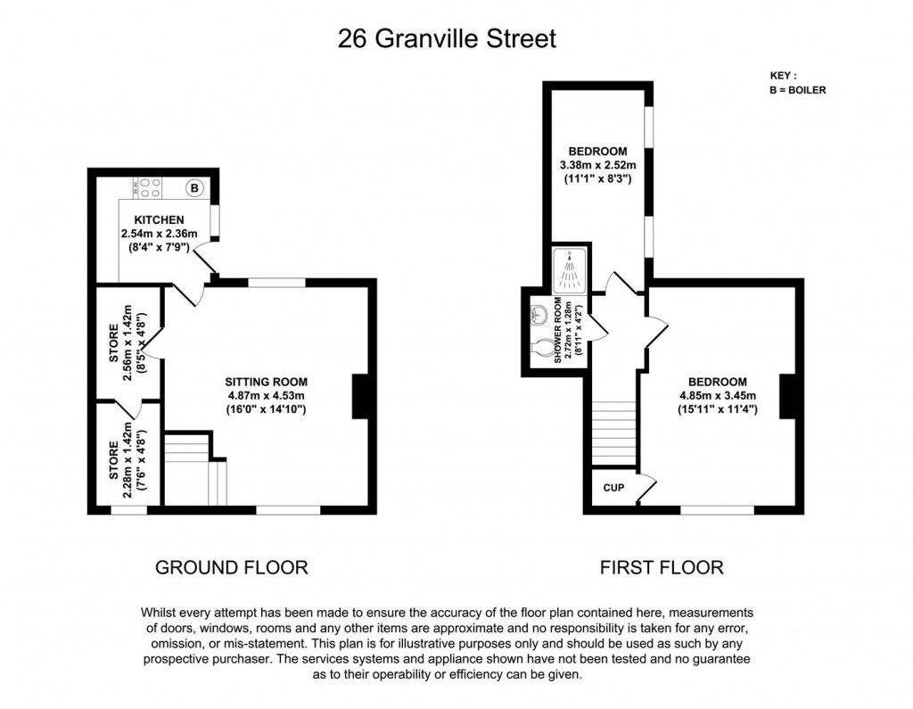 Floorplans For Granville Street, Derby, DE1